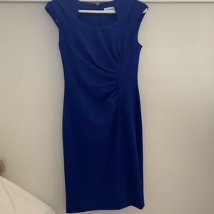 Calvin Klein royal blue mid length dress